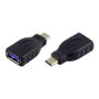 Aisens Adaptador USB 3.1 Gen1 USB-C Macho a USB-A Hembra Negro